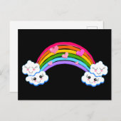 Regenbogenwolken Postkarte (Vorne/Hinten)