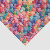 Regenbogenwolken Seidenpapier (Detail)