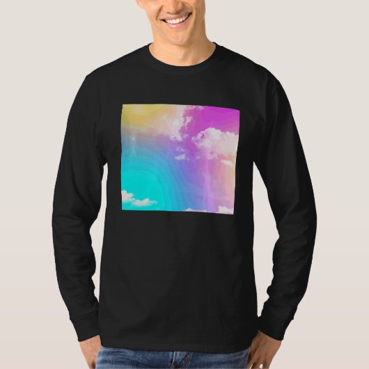 Regenbogenwolken T-Shirt (Vorderseite)