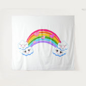 Regenbogenwolken Tapestry Wandteppich (Vorderseite (Horizontal))