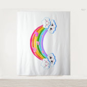 Regenbogenwolken Tapestry Wandteppich (Vorderseite)