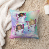 Regenbogenwolken und 3 Schmetterlingsbabys Kissen (Decke)