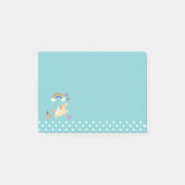 Regenbogenwolken und Blume Post-it Klebezettel (Vorderseite)