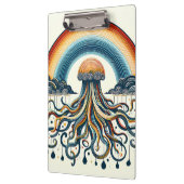 Regenbogenwolken und -endristen klemmbrett (Links)