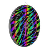 Regenbogenzebra Dartscheibe (Vorderseite Links)