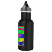 Regenbogenzebra-Druck Edelstahlflasche (Rechts)