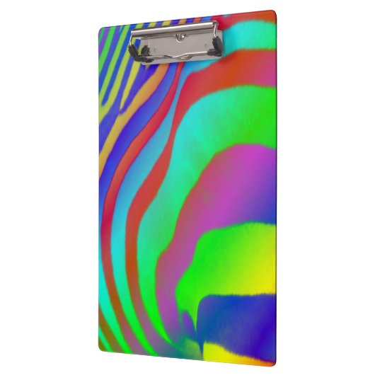 Regenbogenzebra-Druck Klemmbrett (Links)