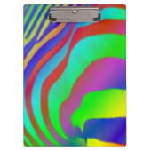Regenbogenzebra-Druck Klemmbrett (Vorderseite)