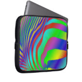 Regenbogenzebra-Druck Laptopschutzhülle (Vorne Rechts)