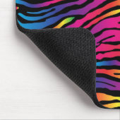 Regenbogenzebra-Druck Mousepad (Ecke)