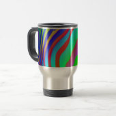 Regenbogenzebra-Druck-Reise-Tasse Reisebecher (Vorderseite Links)