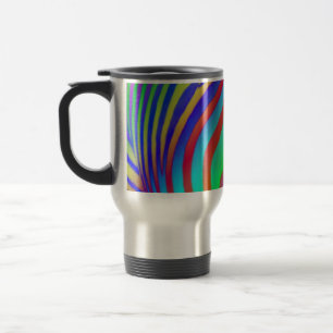 Regenbogenzebra-Druck-Reise-Tasse Reisebecher