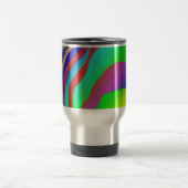 Regenbogenzebra-Druck-Reise-Tasse Reisebecher (Mittel)