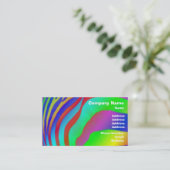 Regenbogenzebra-Druck Visitenkarte (Stehend Vorderseite)