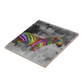 RegenbogenZebra Fliese (Seite)