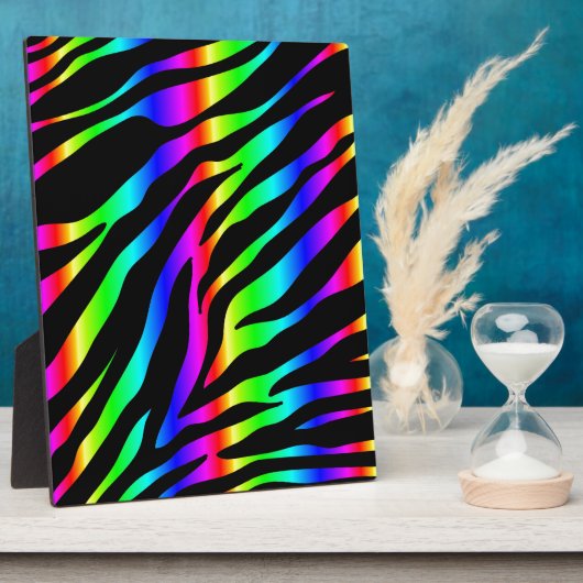 Regenbogenzebra Fotoplatte (Seite)