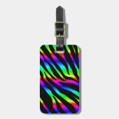 Regenbogenzebra Gepäckanhänger (Vorderseite vertikal)