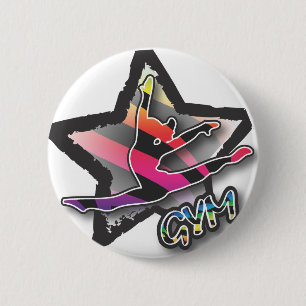 Regenbogenzebra-Gymnastik Button