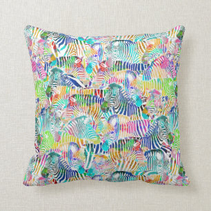 Regenbogenzebra-Kissen Kissen