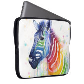 Regenbogenzebra-Laptop-Kasten Laptopschutzhülle (Vorne Rechts)
