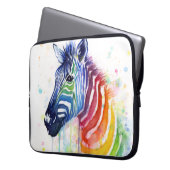 Regenbogenzebra-Laptop-Kasten Laptopschutzhülle (Vorderseite Links)