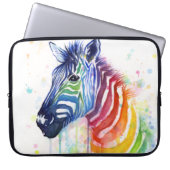 Regenbogenzebra-Laptop-Kasten Laptopschutzhülle (Vorderseite)