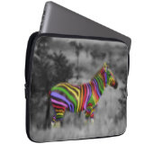 RegenbogenZebra Laptopschutzhülle (Vorne Rechts)