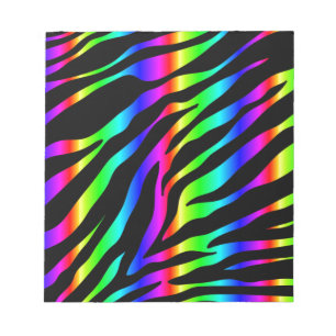 Regenbogenzebra Notizblock