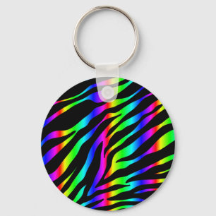 Regenbogenzebra Schlüsselanhänger