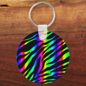 Regenbogenzebra Schlüsselanhänger (Vorderseite)