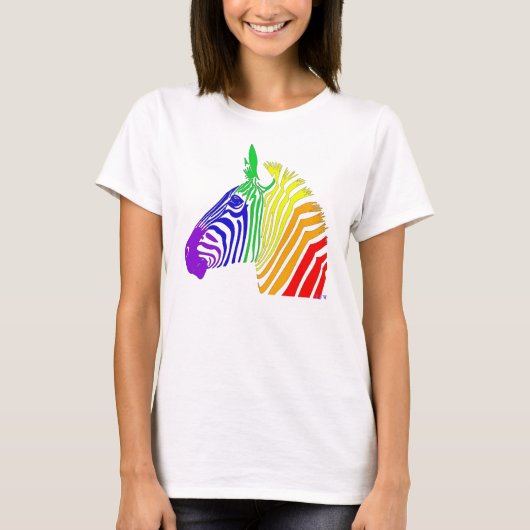 RegenbogenZebra T-Shirt (Vorderseite)