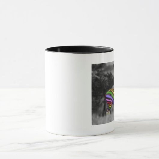 RegenbogenZebra Tasse (Zentrum)