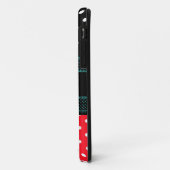 Regenbogenzebra-Tier-mit Monogramm Muster-Party Case-Mate iPhone Hülle (Hinten/Links)