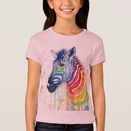 RegenbogenZebraWatercolor scherzt Shirt