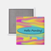 Regenbogenzigzack Magnet (Vorderseite/Rückseite)