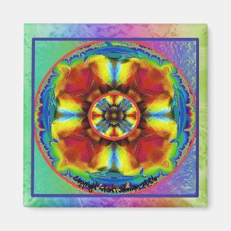 Regenbowchakramandala2 Magnet
