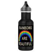 Regenbows sind ein schöner Glitzer Trinkflasche (Rechts)