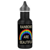 Regenbows sind ein schöner Glitzer Trinkflasche (Links)