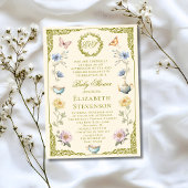 Regency A Baby Is Brewing Tea Party Baby Shower Einladung