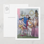 Regency a la Mode, 1812 (Farbätzung) Postkarte (Vorne/Hinten)