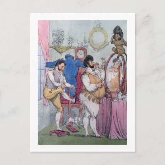 Regency a la Mode, 1812 (Farbätzung) Postkarte (Vorderseite)