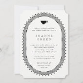 Regency Afternoon Tea Bridal/Polterabend Einladung (Vorderseite)