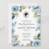 Regency-Ära Blumen-Braut-Party Einladung (Vorderseite)