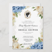 Regency-Ära Blumen-Braut-Party Einladung (Vorderseite)