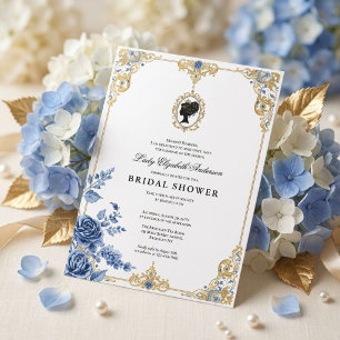 Regency-Ära Blumen-Braut-Party Einladung