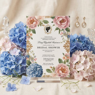 Regency-Ära Blumen-Braut-Party Einladung