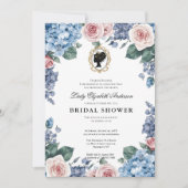 Regency-Ära Blumen-Braut-Party Einladung (Vorderseite)
