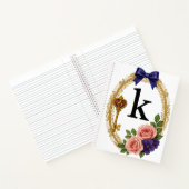 Regency Art Letter K Luxury Monogram Journal Notizblock (Innenseite)