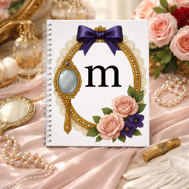 Regency Art Letter M Luxury Monogram Journal Notizblock