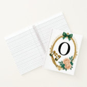Regency Art Letter O Luxury Monogram Journal Notizblock (Innenseite)